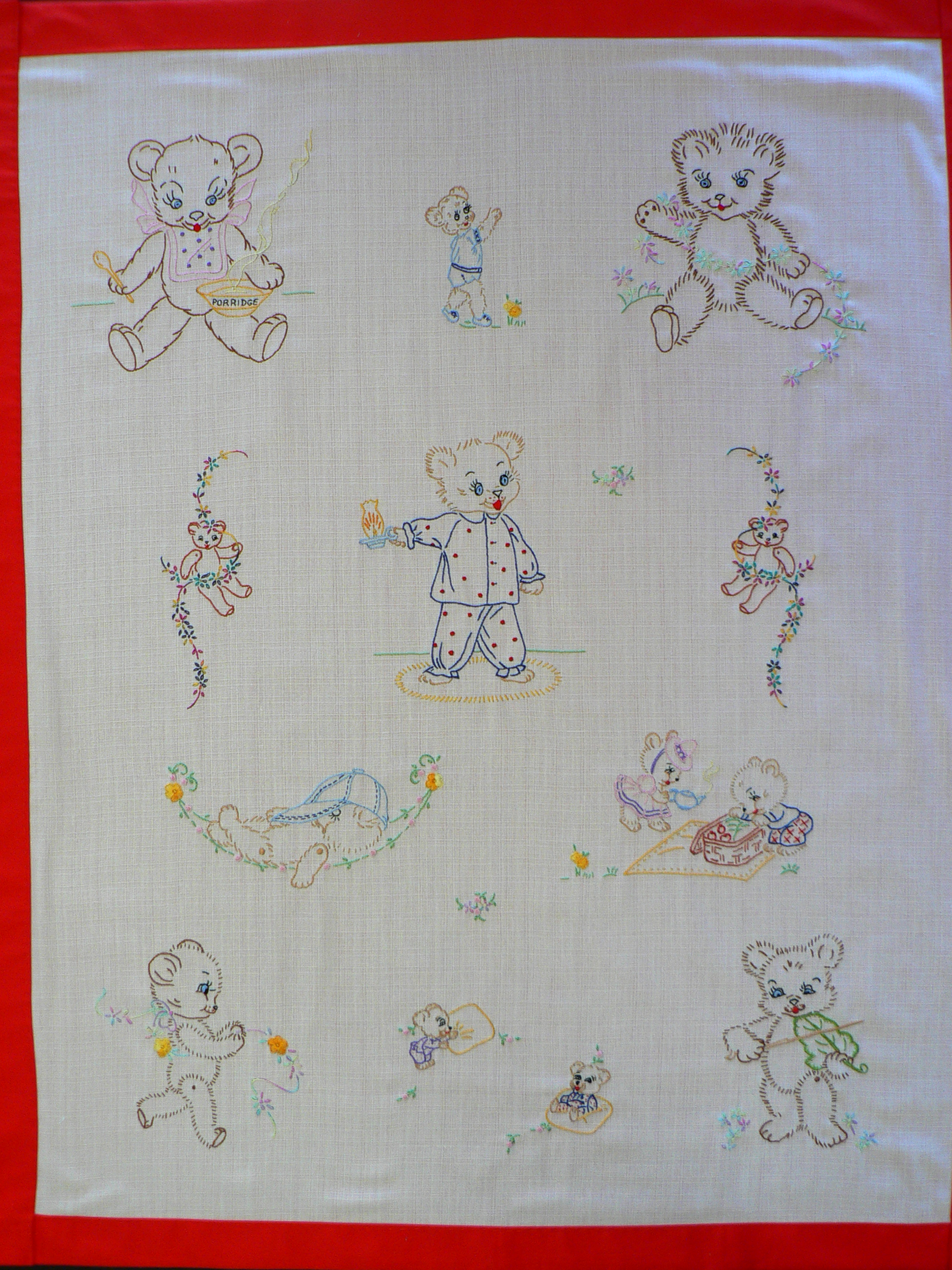 Bears Cot Quilt Front